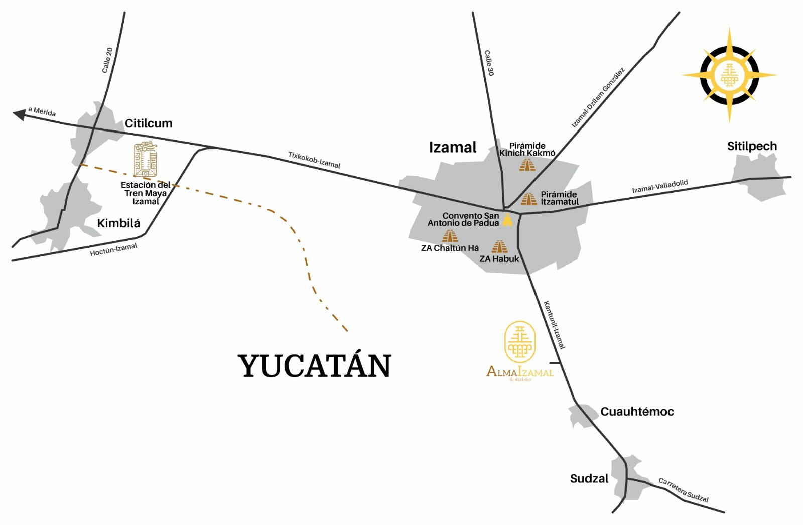 Ubicación Alma Izamal