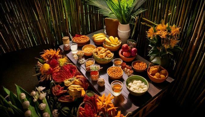 Firefly Genera una imagen que refleje el Dia de muertos en Yucatán, la imagen debe ser ultrarealista (2)