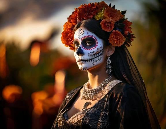 Firefly Genera una imagen que refleje el Hanal Pixán (Dia de muertos) en Yucatán, la imagen debe ser (2)